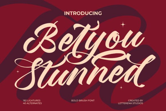 Betyou Stunned Font Review: A Bold Script for Branding