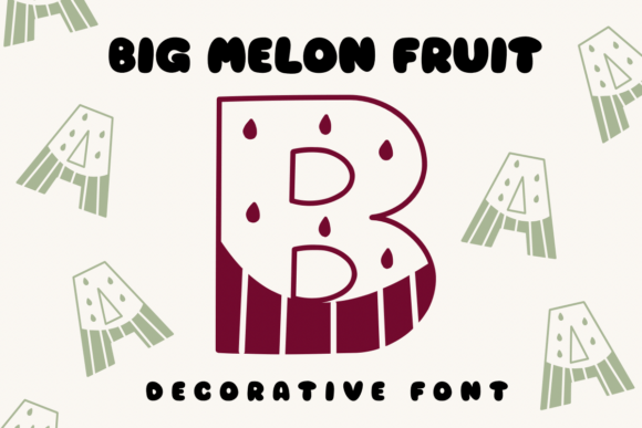 Big Melon Fruit: A Juicy Display Font