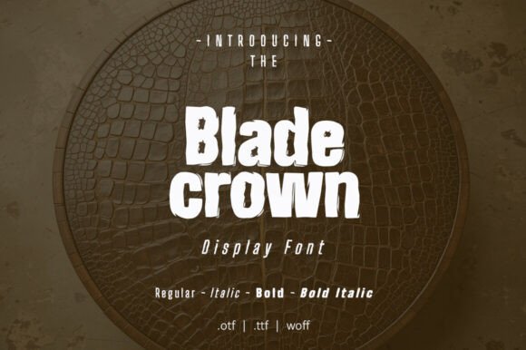 Blade Crown: The Bold Sans Serif Font for Crafters