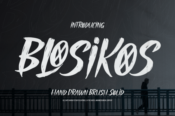 Blosikos: A Bold Hand-Drawn Typeface for Editorial Impact