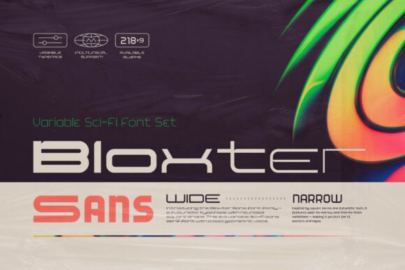 Bloxter Sans: A Futuristic Font for Modern Design