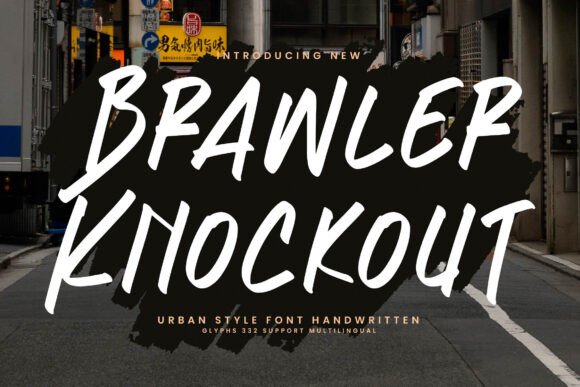 Brawler Knockout: A Bold Display Font for Web Design