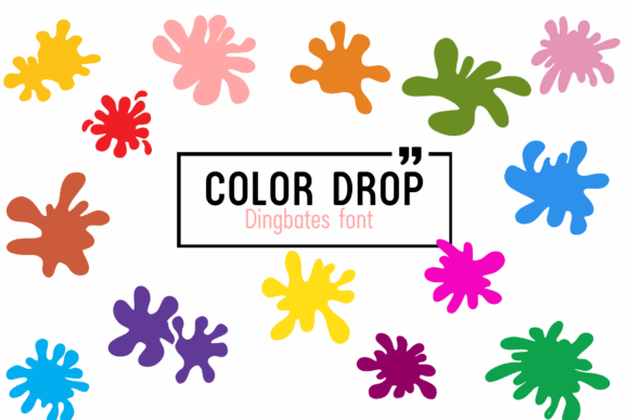 Color Drop Font for Creative Design