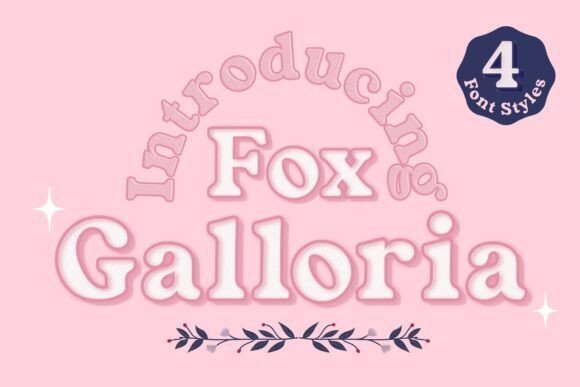 Fox Galloria – A Cheerful Serif Font