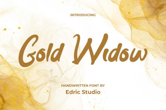 Gold Widow: A Bold Handwritten Font for Editorial Design