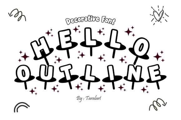 Hello Outline Font: Playful Typography for Web Design