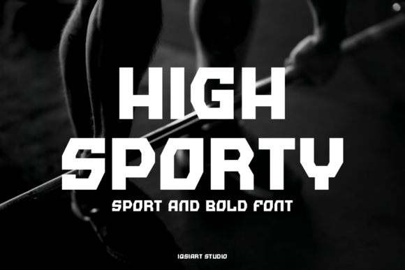 High Sporty Font: Bold Typography for Crafters