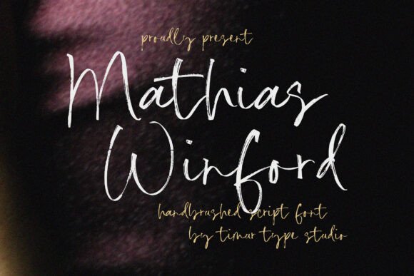 Mathias Winford: The Script Font That Stops the Scroll