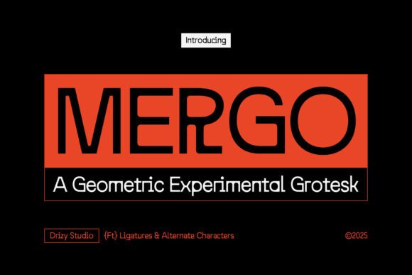 Mergo: A Bold Typographic Statement