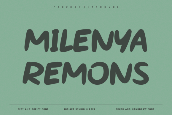 Milenya Remons Font Review: A Bold Script for Branding