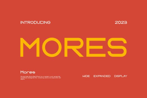 Mores Font Review: Bold Sans Serif for Campaign Headlines
