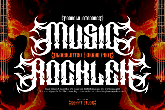 Music Rockleh: A Bold Blackletter Font