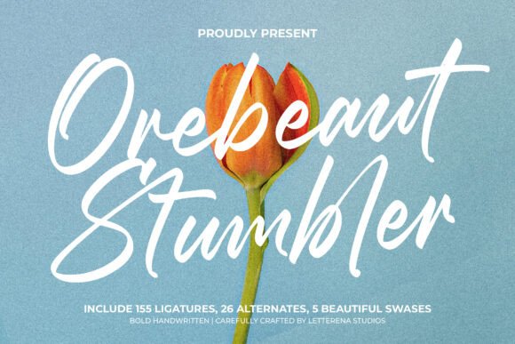 Orebeaut Stumbler: A Bold Script Font for Branding