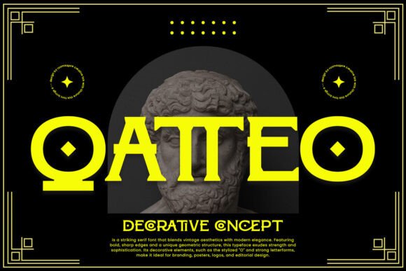 Qatteo Font Review: A Bold Serif for High-Impact Campaigns