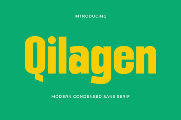 Qilagen: A Bold Sans Serif Font for Editorial Impact