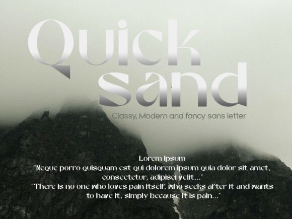 Quick Sand Font for Bold Campaigns
