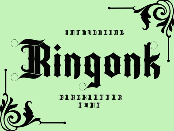 Ringonk: The Bold Blackletter Font for Scroll-Stopping Marketing