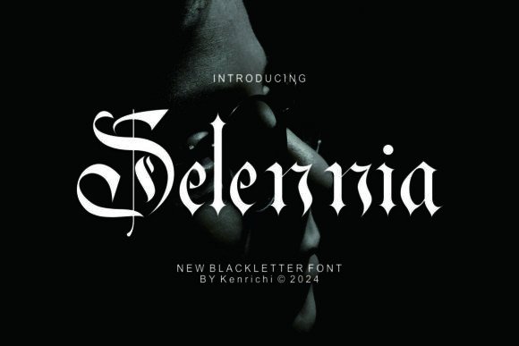 Selennia Font: A Bold Blackletter Typeface for Makers