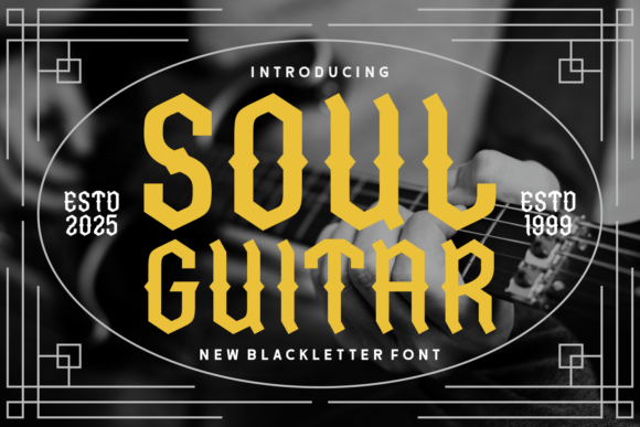 Soul Guitar: A Bold Font for Impactful Campaigns