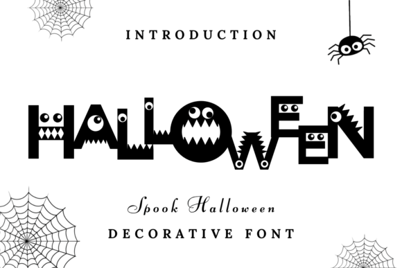 Spook Halloween Font for Web Design