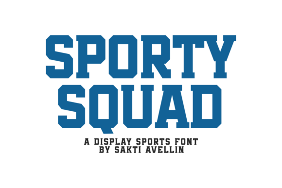 Sporty Squad: A Bold Slab Serif Font for Business Branding