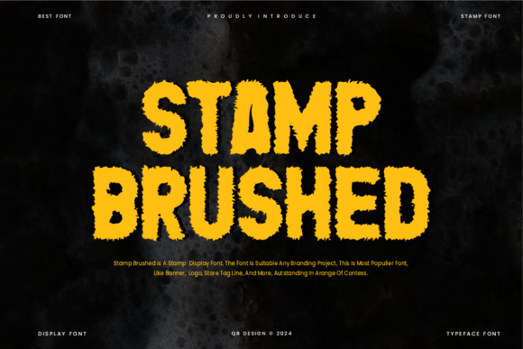 Stamp Brushed: The Bold Decorative Font for Makers