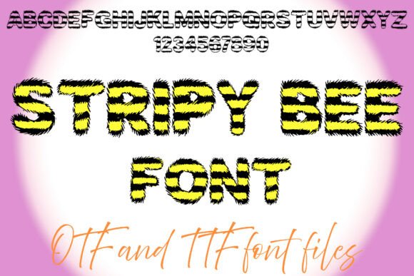 Stripy Bee: A Playful Font for Bold Branding
