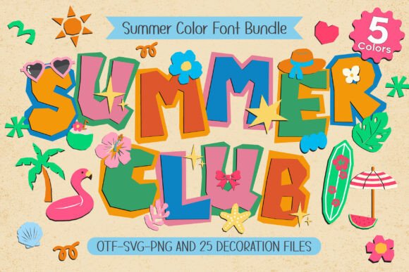 Summer Club Font for Business