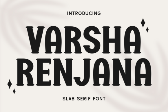 Varsha Renjana: The Slab Serif Font for Bold Marketing
