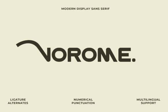 Vorome: A Bold Sans Serif for Branding